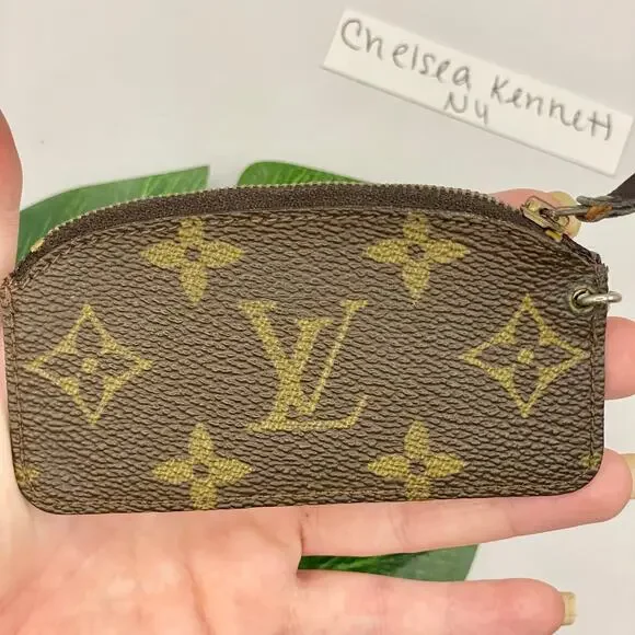 Louis Vuitton RARE Pochette Cles Key Pouch Vintage 1st Edition Monogram Keychain - Picture 3 of 9